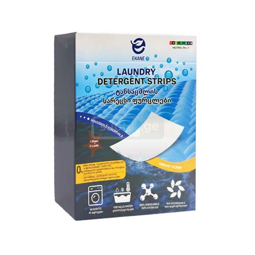 EKANE-ეკანე ტანსაცმილის სარეცხი ფურცლები 40ც EKO